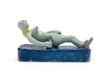 Jacobus Frans, Reclining Nude, 2022, painted and glazed ceramic