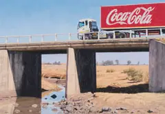 Sipho Ndlovu, Water under the Bridge, 2018, oil on canvas