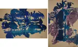 Trevor Coleman, Abstract in Blue; Abstract in Blue and Purple, two