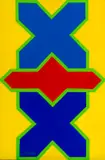 Trevor Coleman, Double Blue, 2019, acrylic on canvas