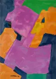 Trevor Coleman, Abstract with Pink and Orange
