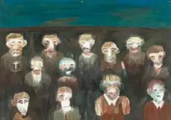 Willie Saayman, Uncertain Future, 2014, oil on paper
