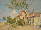 Terence McCaw, Sheik Josefs Tomb Macassar Beach, Cape, oil on canvas laid down on board