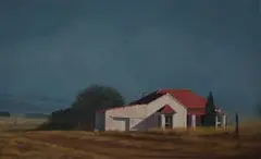 Christopher Haskins, Stormy Light, 1993, oil on board