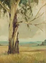 Tree in a Landscape by Christopher Tugwell, oil on board, offered Jun 2026