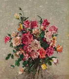 Robert Gwelo Goodman, Roses, oil on canvas