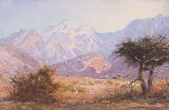Johannes Blatt, Hongorob-Kloof Brandberg (Uis) Eastside, 1947, oil on canvas laid down on board