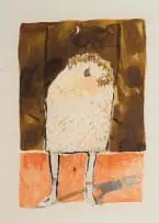 Colbert Mashile, Untitled (Figures on a Mountain), 2000, watercolour on paper