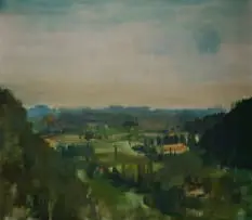 Clément Serneels, Valley Dordogne (Dordogne Valley), 1981, oil on canvas