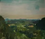 Clément Serneels, Valley Dordogne (Dordogne Valley), 1981, oil on canvas