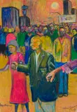 Nelson Makamo, Together, 2007, pastel on paper