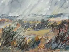 Abstract Landscape by Paul du Toit, 1965, watercolour on paper, offered Jun 2026