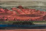 Gordon Vorster, The Hills at Twyfelfontein, watercolour on paper