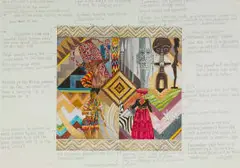 Mark Enslin, Africa, working drawing, watercolour and pencil on paper