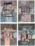 Barry de Villiers, Entablature; La Fentre (The Window); Capprice; Souvenir (Memory), four, ink on paper