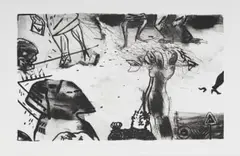 Robert Hodgins, The Sphinx etc, 1987, lithograph on paper