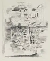 Andrew Verster, Paper Palms, 1986, etching on paper