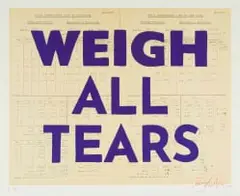 Weigh All Tears by William Kentridge, 2020, digital print on paper, sold Jun 2026