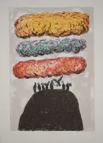 Colbert Mashile, Non-la-Monago, 2005, colour lithograph on paper