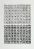 Willem Boshoff, Vlegskrif, from KykAfrikaans (Woven Text), 2003, screenprint on paper