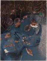John Moore, Dreaming of Baabel's (sic) Tower, 1997, colour linocut on paper