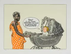 Anton Kannemeyer, Say! If you Speak English …, 2008, colour lithograph on paper