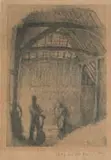 George Clausen, Study for Old Barn, 1897, lithograph on paper