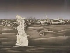 Wendy Vincent, Untitled (Surreal Landscape), 1976, colour lithograph on paper