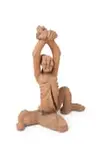 Stanley Nkosi, Seated Figure, terracotta