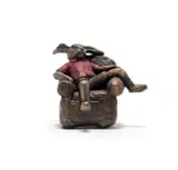 Carol Cauldwell, Rabbit in an Armchair, painted and patinated bronze with wax
