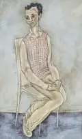 John Dronsfield, Freddie Hendricks, 1949, mixed media with pencil on paper