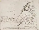 Pieter Wenning, Landscape with Union Buildings, etching on paper