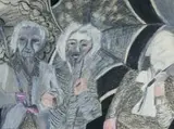Elza Botha, Tantes (Aunts), 1984, mixed media on paper
