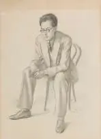 Theodor Kern, Portrait of Jean Welz, 1936, pencil on paper