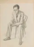 Theodor Kern, Portrait of Jean Welz, 1936, pencil on paper