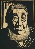 Jacobus Hendrik Pierneef, Paul Kruger (Nilant 120), linocut on paper