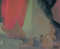 Abstract Interior by Jean Welz, oil on board, offered May 2026