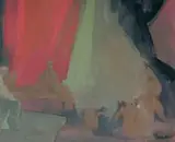 Jean Welz, Abstract Interior, oil on board