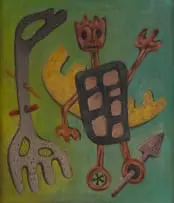 John Dronsfield, From Afrcan (sic) Improvisations, oil on canvas