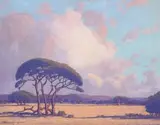 Hartjie van die Bosveld, Potgietersrust (Transvaal) by Jacobus Hendrik Pierneef, 1924, mixed media on paper laid down on board, sold May 2026