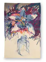 Judith Mason, Orchid in a Vase, mohair tapestry