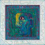 Norman Catherine, Self Portrait, 2003, oil on hessian laid down on board in artist's hand-painted frame