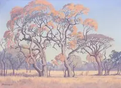 Jacobus Hendrik Pierneef, Bushveld Landscape with Trees, 1947, oil on canvas
