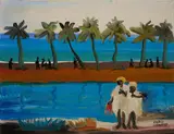 Walter Battiss, Comores, oil on canvas