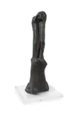 Ezrom Legae, Lamenting Woman (EL12), 1966, bronze with a black patina, on a glass base