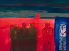 Robert Hodgins, Weimar 1932, 1997, oil on canvas