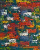 Walter Battiss, Living Bush, 1963, oil on canvas