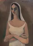 Maurice van Essche, Bride, oil on canvas