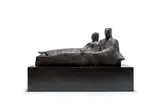 Deborah Bell, That One Voice, 2018, bronze with a brown patina, on a painted steel base