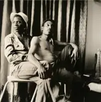 Zanele Muholi, Kgompi and Charles Januarie. Kwa-Thema, Springs, South Africa. 2007., 2007, silver gelatin print laid down on board